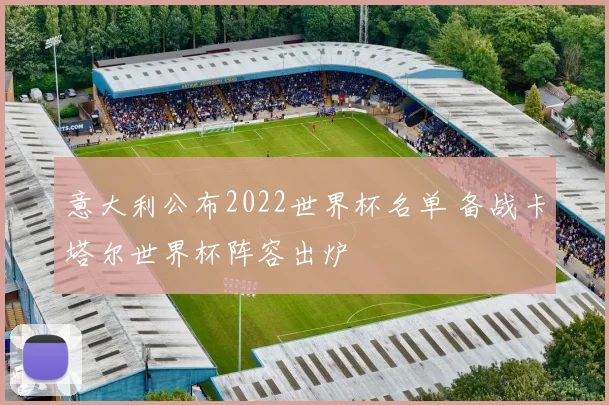 意大利公布2022世界杯名单 备战卡塔尔世界杯阵容出炉